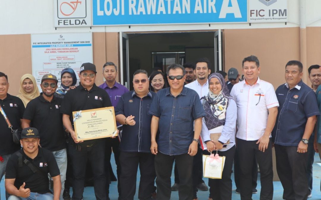 TKSU (Pembangunan dan  Kewangan) JPM merasmikan Loji Rawatan Air Anjung Teduh yang bertempat di FELDA Sahabat